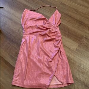 Superdown Shimmering Pink Mini Dress